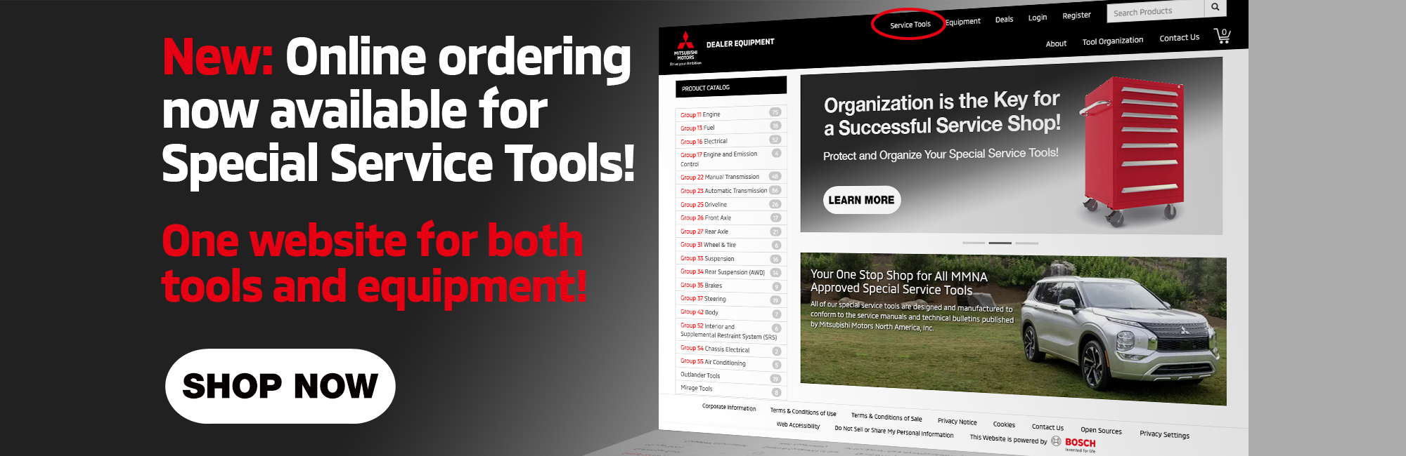 Online tool ordering now available